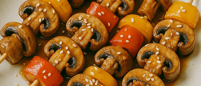 mushroom skewers recipes