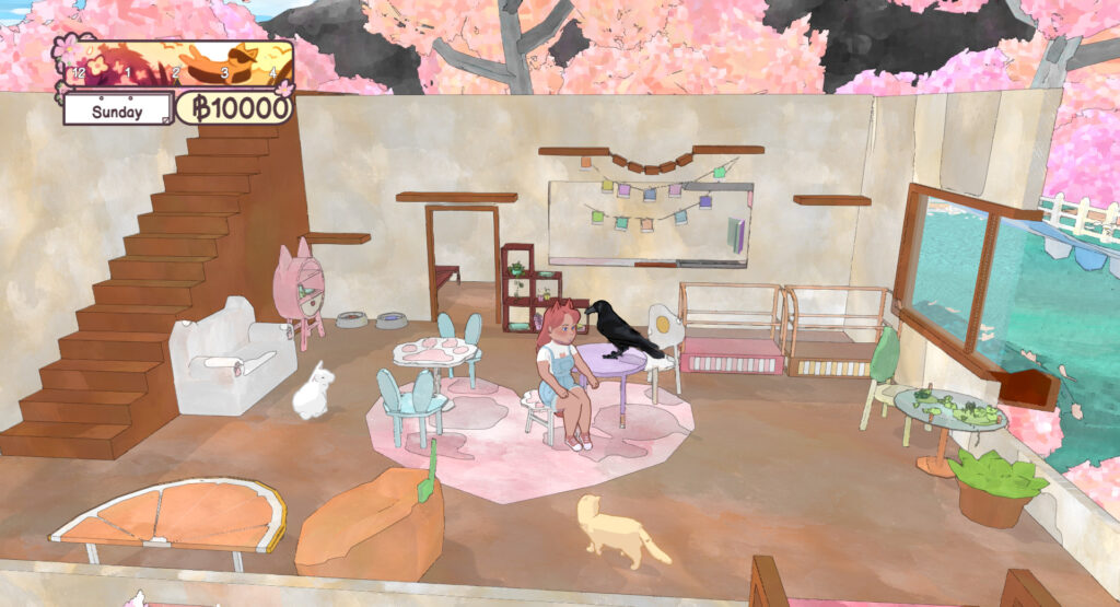 Calico Game Calico game pastel art – magical cat cafe simulator with giant feline friends